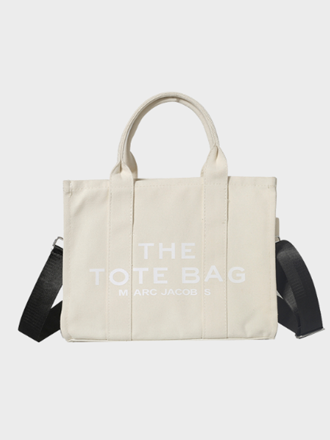 Off White Canvas Tote Bag
