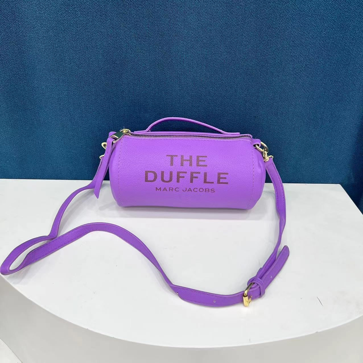 Purple Duffle Tote Bag