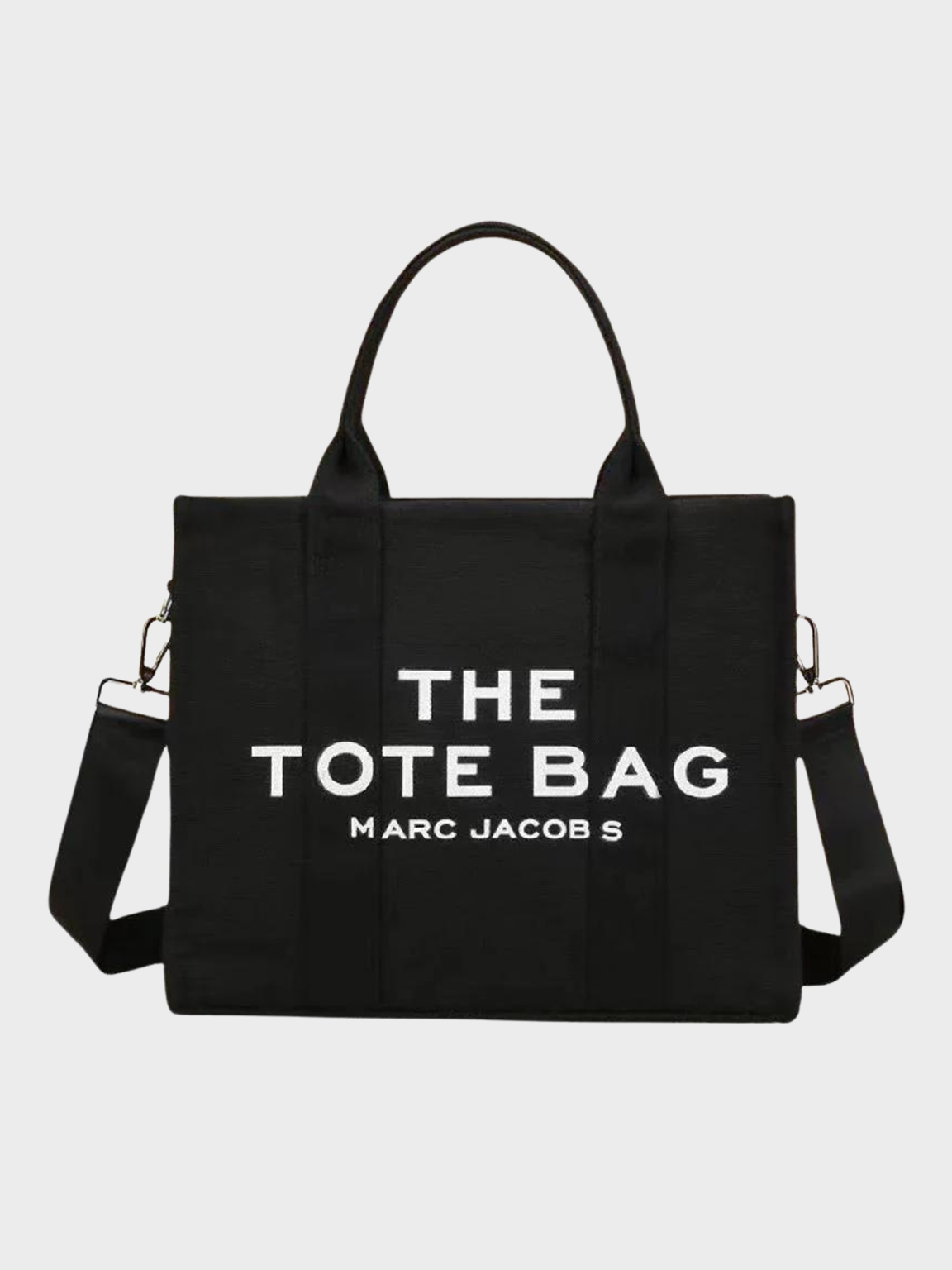 Black fabric tote bag online