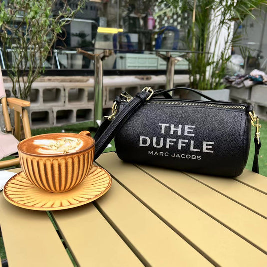 Black Duffle Tote Bag