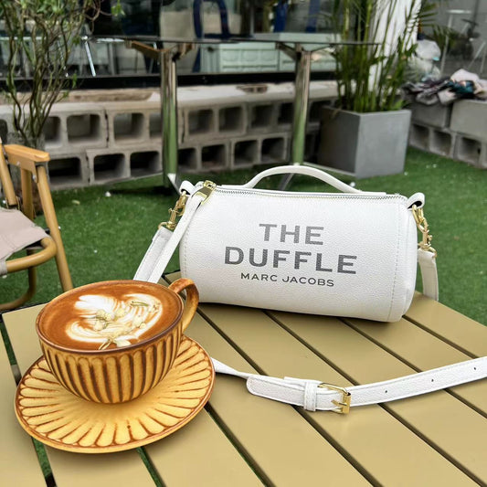 White Duffle Tote Bag