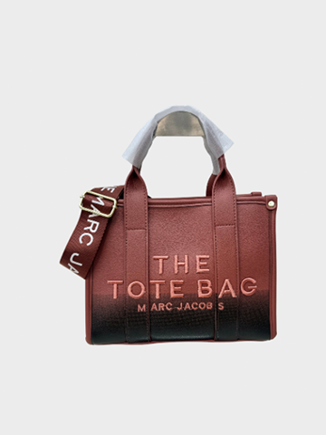 Dual Shade Cyan Leather Tote Bag