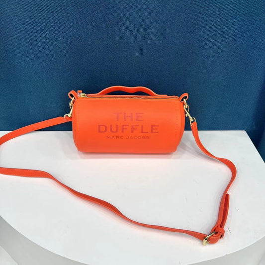 Orange Duffle Tote Bag