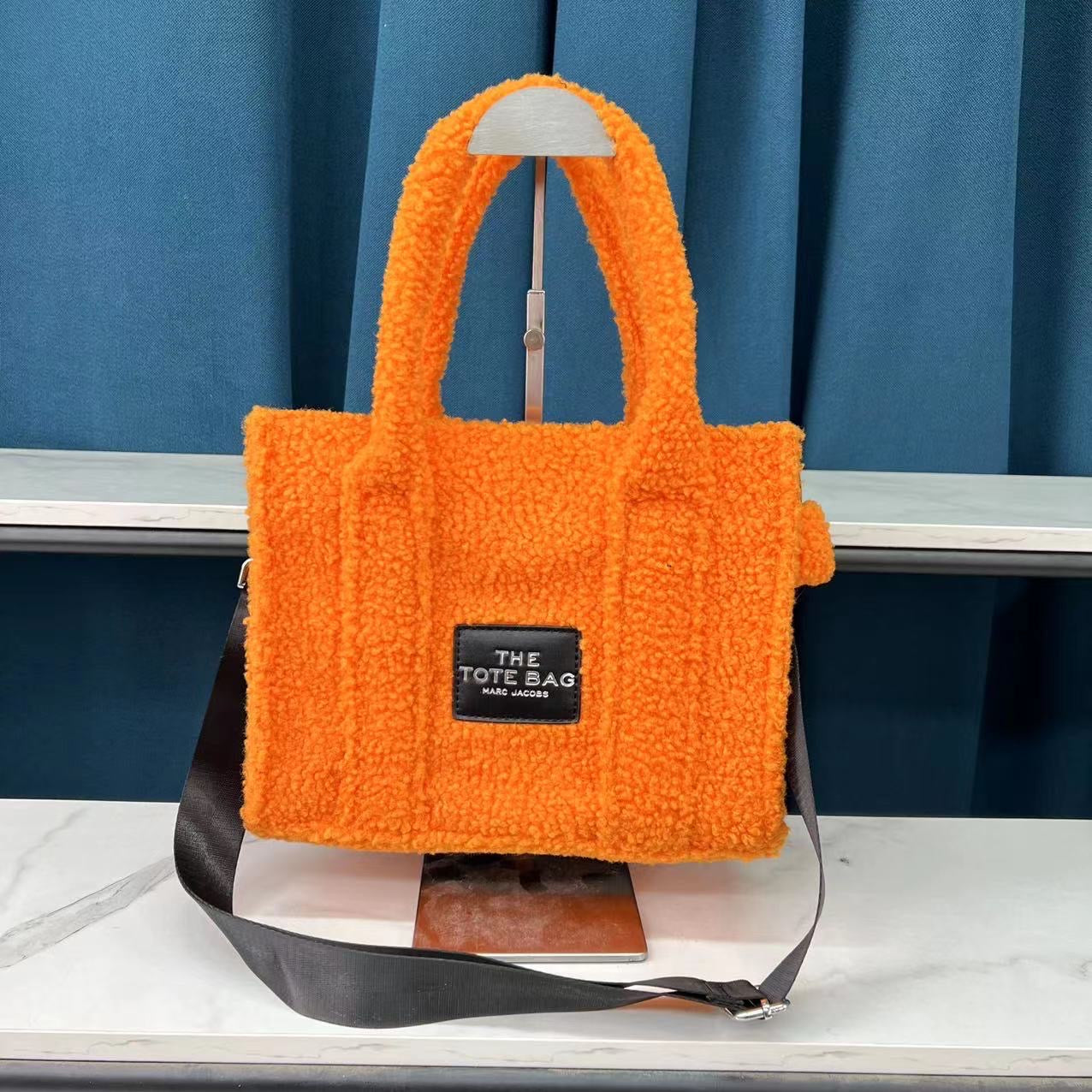 Orange Teddy Tote Bag