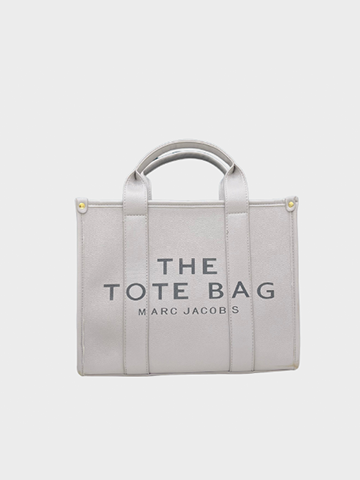 White Leather Tote Bag