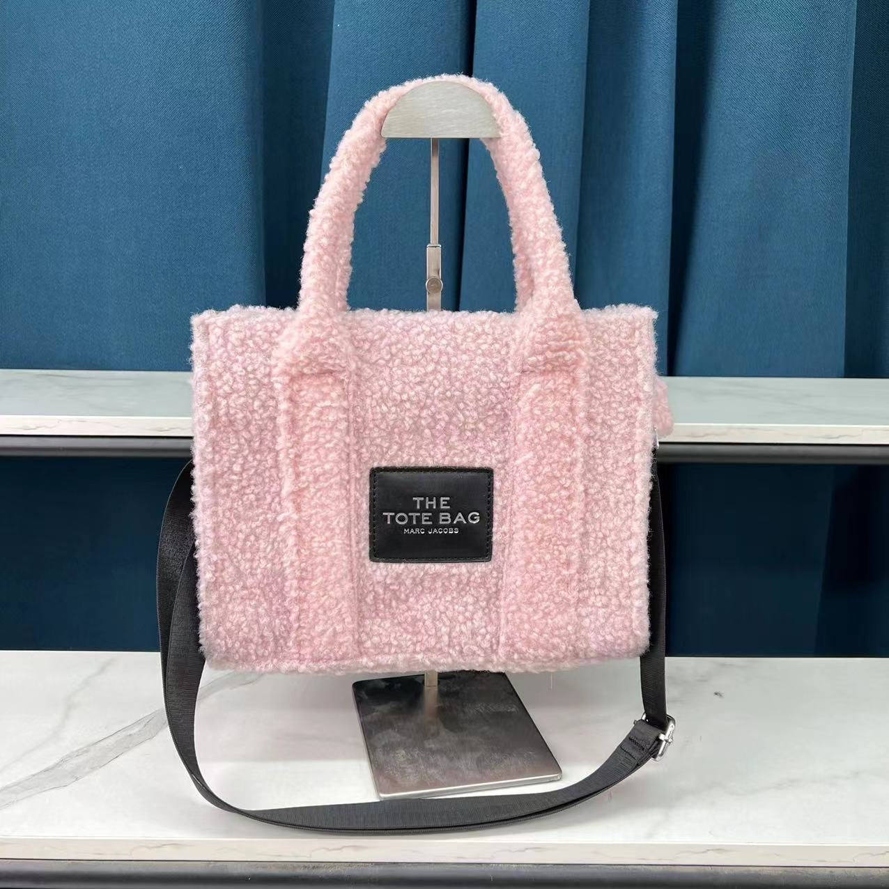 Light Pink Teddy Tote Bag