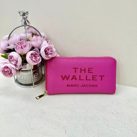 Marc Jacobs Dark Pink Leather Wallet