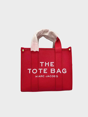 Red Leather Tote Bag