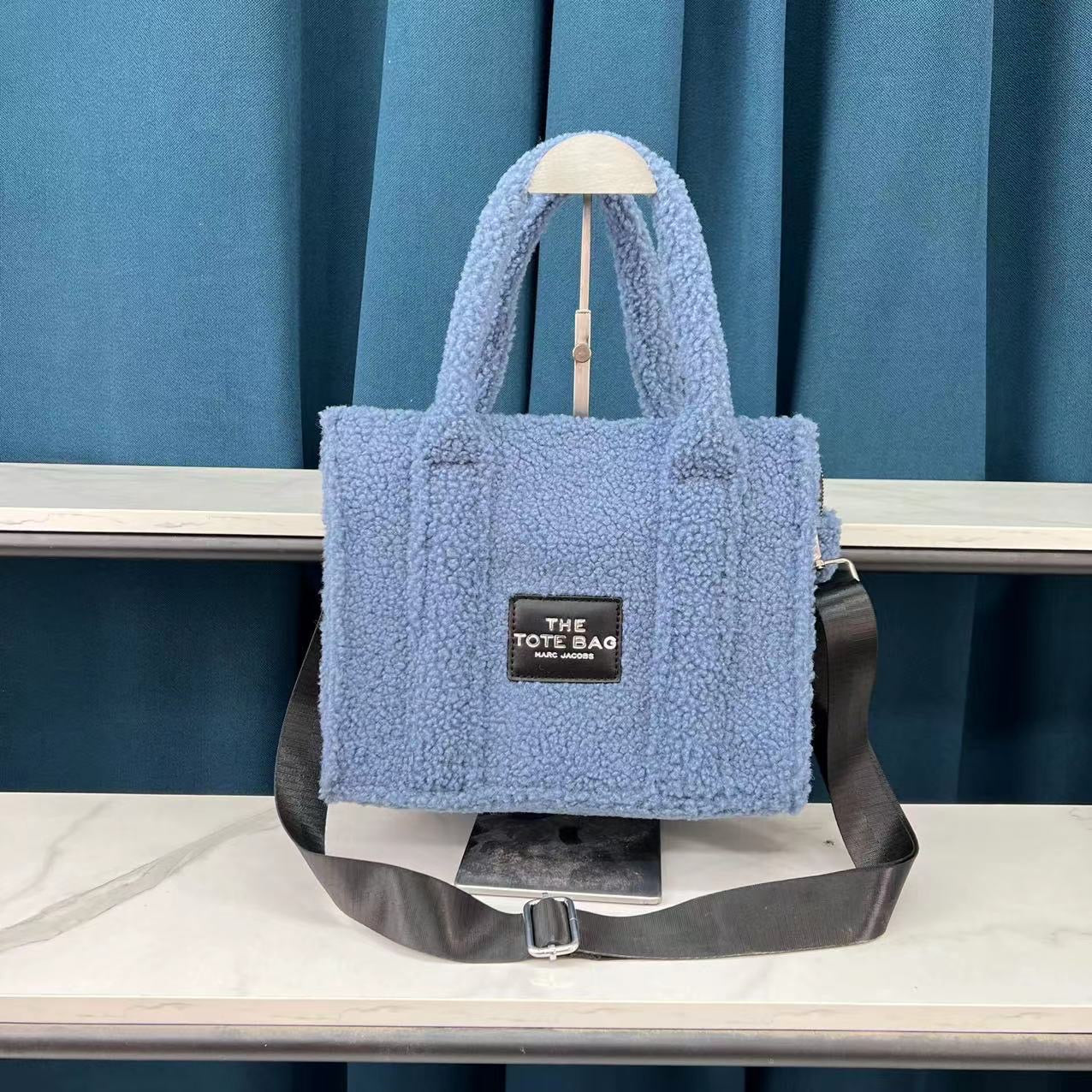 Blue Teddy Tote Bag