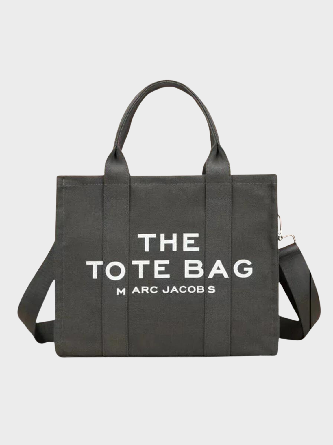 Dark Grey Canvas Tote Bag