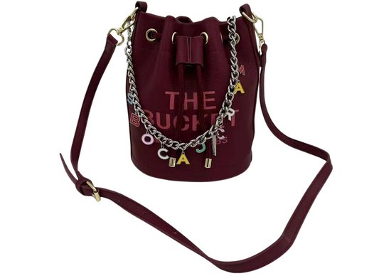 Dark Red Bucket Bag