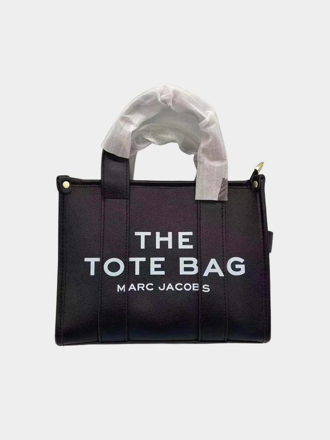 Black Leather Tote Bag