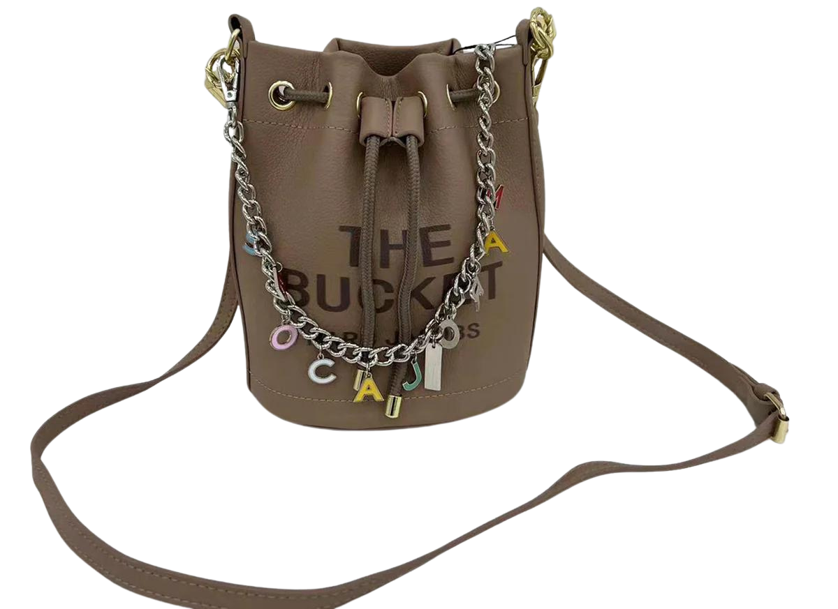 Very Dark Grayish Orange Bucket Bag