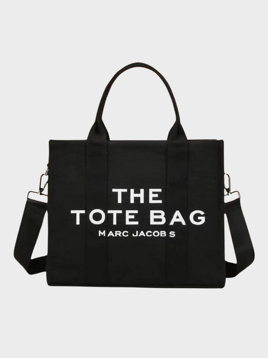 Black Canvas Tote Bag