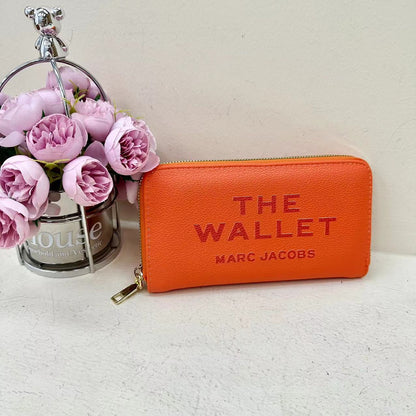 Marc Jacobs Orange Leather Wallet