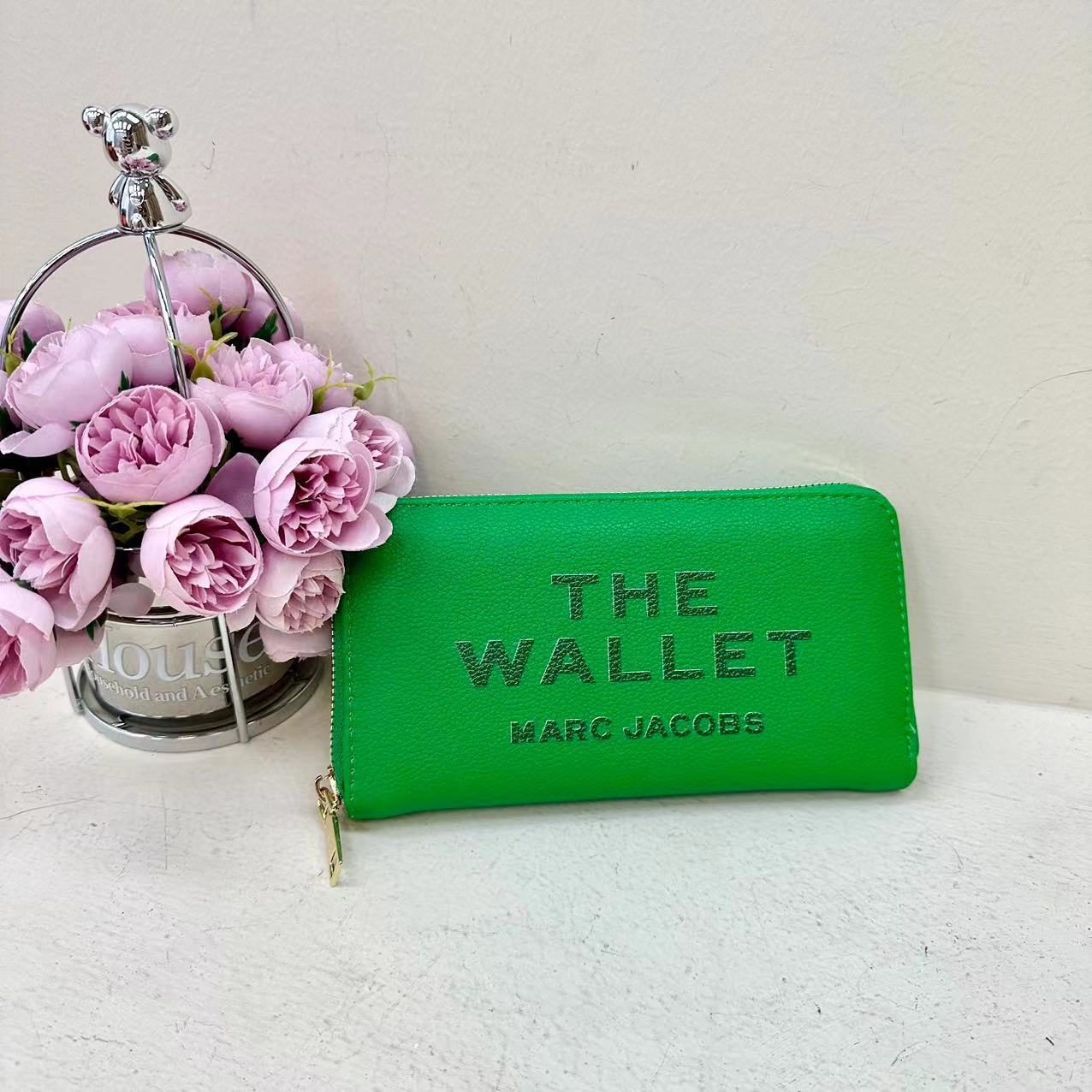 Marc Jacobs Green Leather Wallet